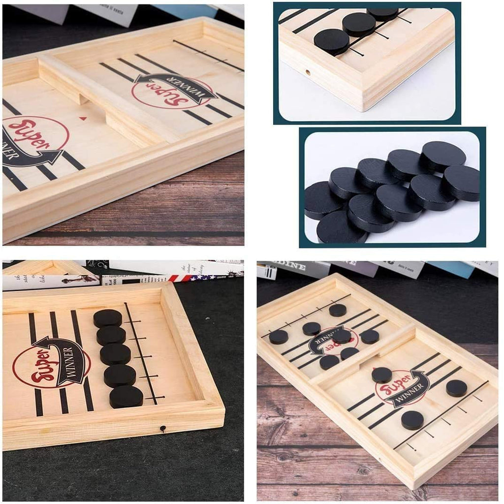 2-in-1 Table Football & Shuffleboard Fun – GameMaster
