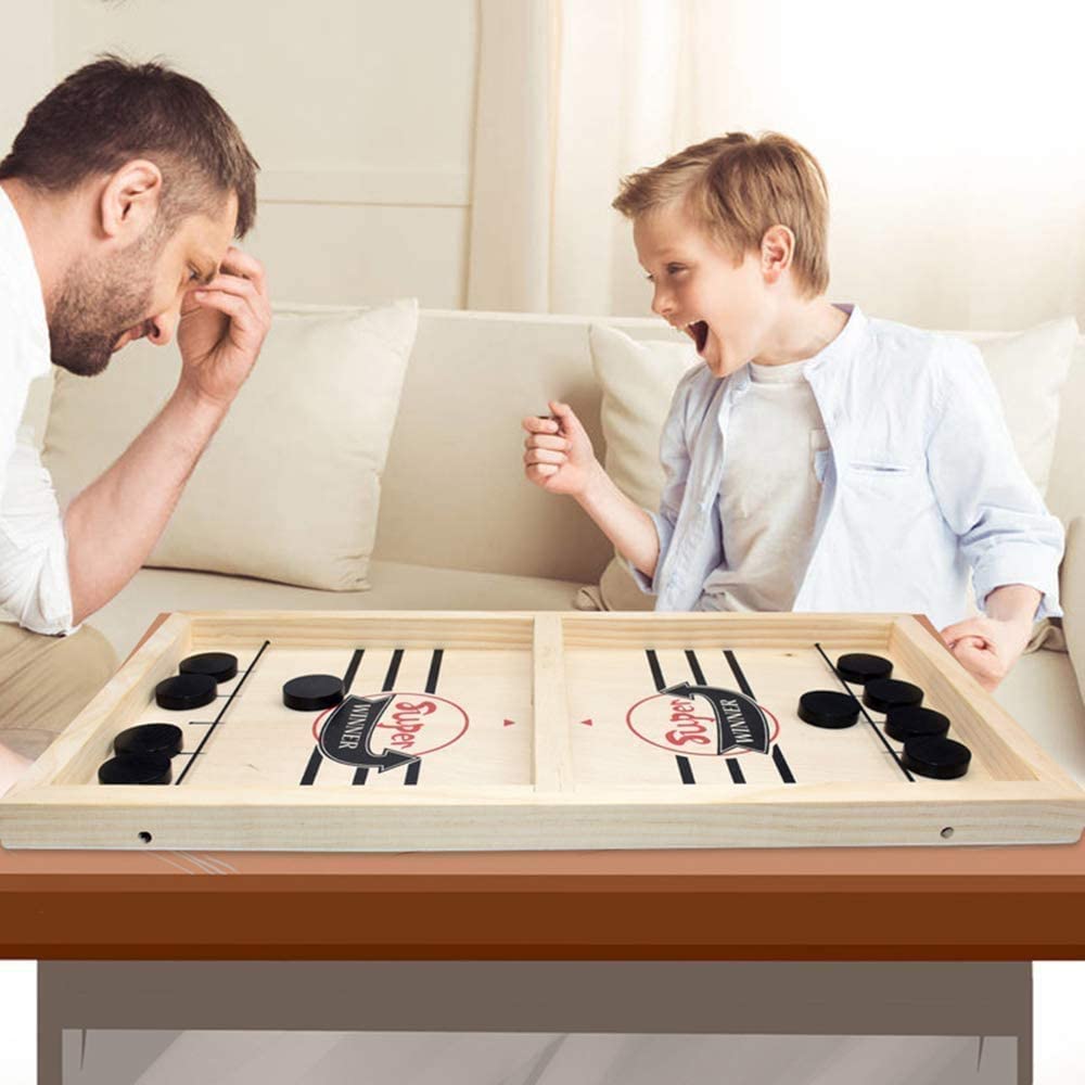 2-in-1 Table Football & Shuffleboard Fun – GameMaster