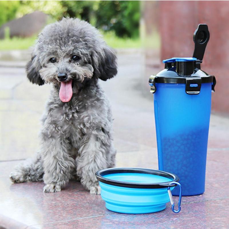 2-in-1 Travel Cup with Feeding Bowl - PawBuddy
