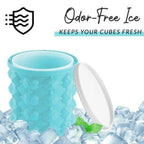 Space-saving 2-in-1 silicone ice cube tray with cooling function