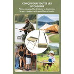 Foldable Outdoor Backpack with Integrated Seat & Waterproof Area