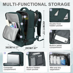 Durable Backpack for Trips with USB Charging Port