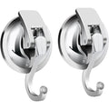 2-Pack: Heavy-Duty Vacuum Suction Cup Hooks