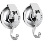 2-Pack: Heavy-Duty Vacuum Suction Cup Hooks