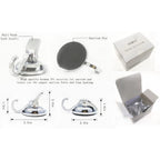 2-Pack: Heavy-Duty Vacuum Suction Cup Hooks