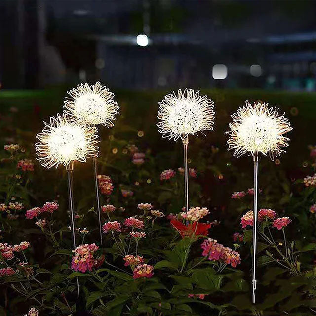 2-Pack: Outdoor Solar Dandelion Garden Lights