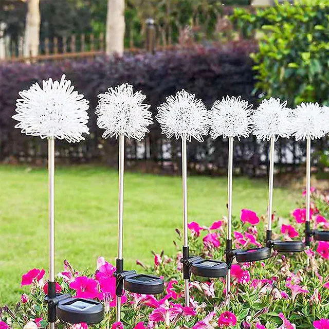 2-Pack: Outdoor Solar Dandelion Garden Lights