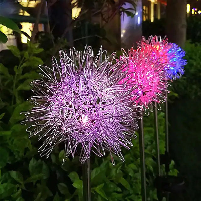 2-Pack: Outdoor Solar Dandelion Garden Lights