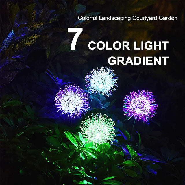 2-Pack: Outdoor Solar Dandelion Garden Lights
