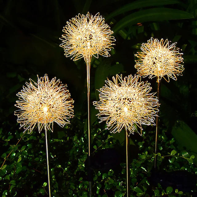 2-Pack: Outdoor Solar Dandelion Garden Lights