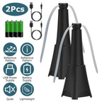 2-pack: Carrying fan with reflective fly repellent, rechargeable battery operated