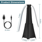 2-pack: Carrying fan with reflective fly repellent, rechargeable battery operated