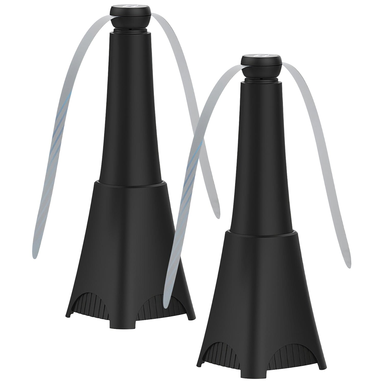 2-pack: Carrying fan with reflective fly repellent, rechargeable battery operated