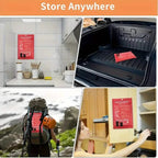 2-Pack: Premium Fiberglass Fire Blankets - Heat Resistant, Compact and Reusable