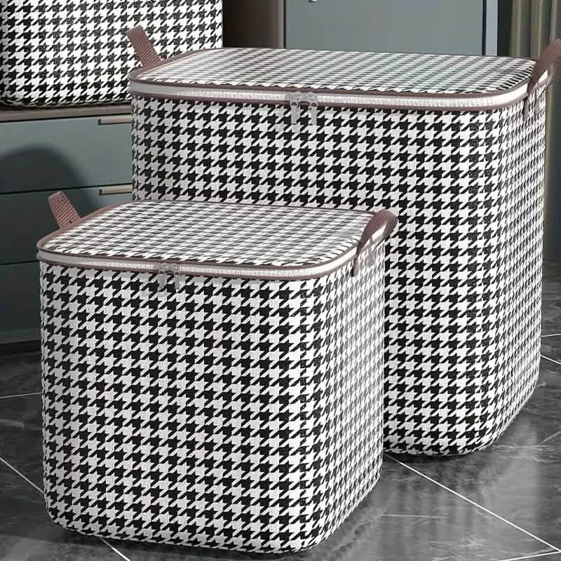 2-Pack: Quilt Storage Bag Organizer Nonwoven Dustproof Foldable Closet Space-Saving Bag