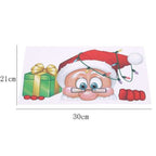 2-Pack: Santa Claus Moose Shop Hotel Christmas Window Double-Sided Glass Sticker