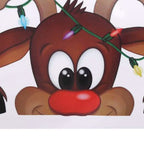 2-Pack: Santa Claus Moose Shop Hotel Christmas Window Double-Sided Glass Sticker