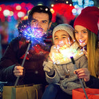 2-piece: Solar-powered star explosion garden lights