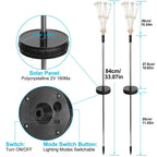 2-piece: Solar-powered star explosion garden lights
