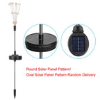 2-piece: Solar-powered star explosion garden lights