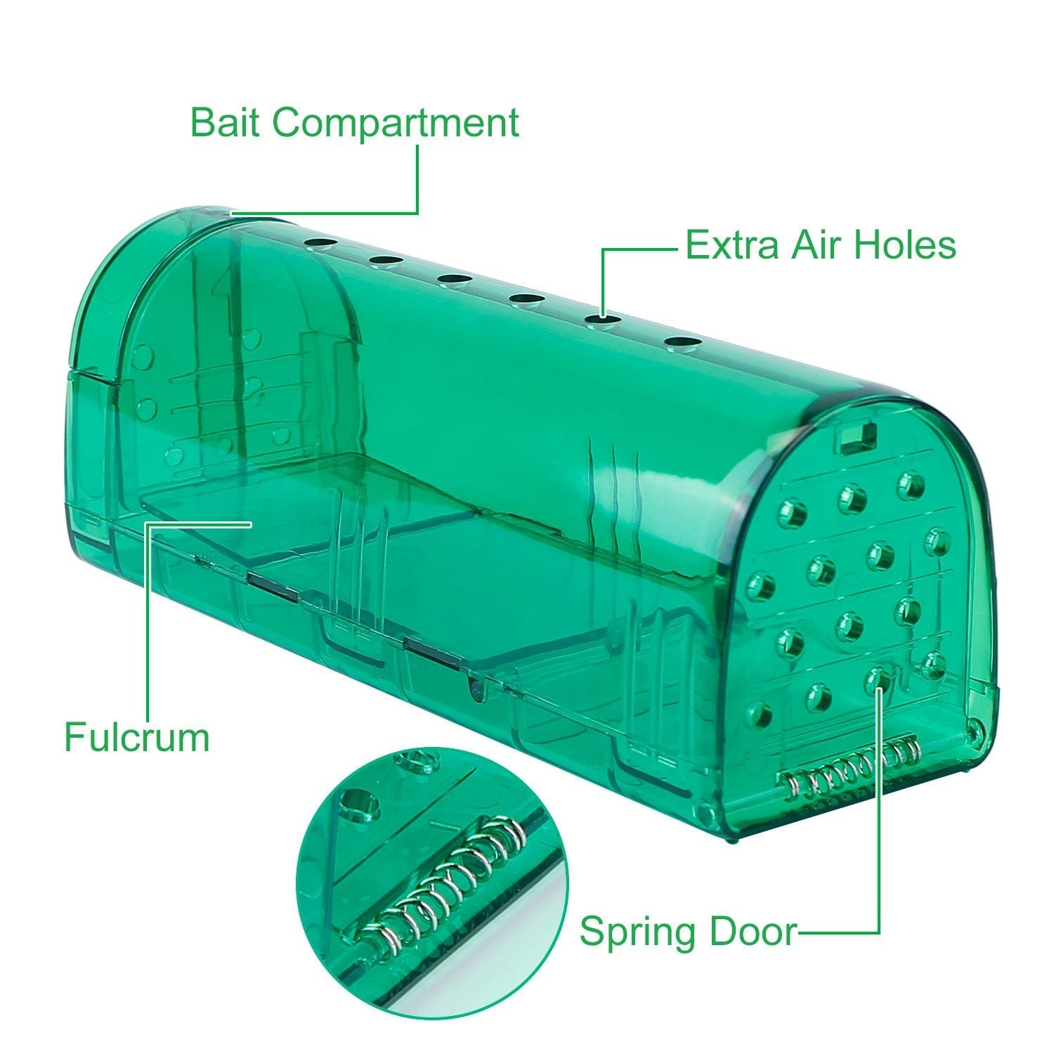 2-piece: Reusable Humane Mouse Trap
