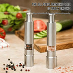 2-piece Salt and Pepper Mill Set – Season stylishly with every dish!