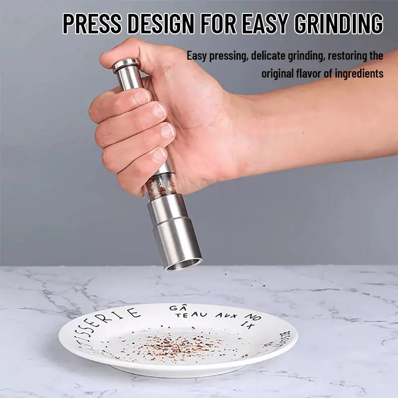 2-piece Salt and Pepper Mill Set – Season stylishly with every dish!