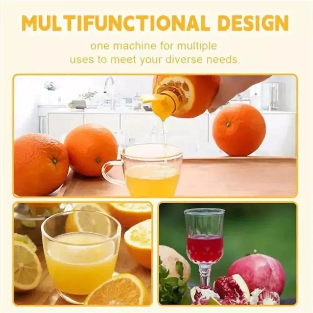 2-piece lemon squeezer set with screw attachment – Fresh juice everywhere & anytime!