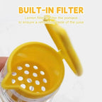 2-piece lemon squeezer set with screw attachment – Fresh juice everywhere & anytime!