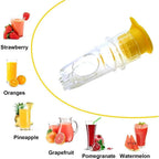 2-piece lemon squeezer set with screw attachment – Fresh juice everywhere & anytime!