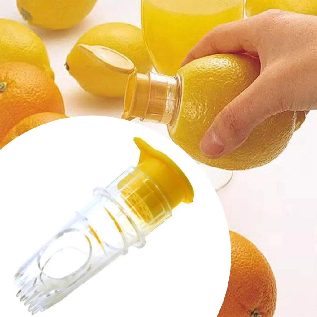 2-piece lemon squeezer set with screw attachment – Fresh juice everywhere & anytime!