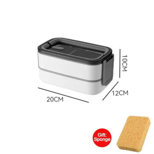 2-Tier Stainless Steel Bento Lunchbox - MealMate