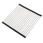 Foldable dish rack - space-saving - stylish - practical for any kitchen