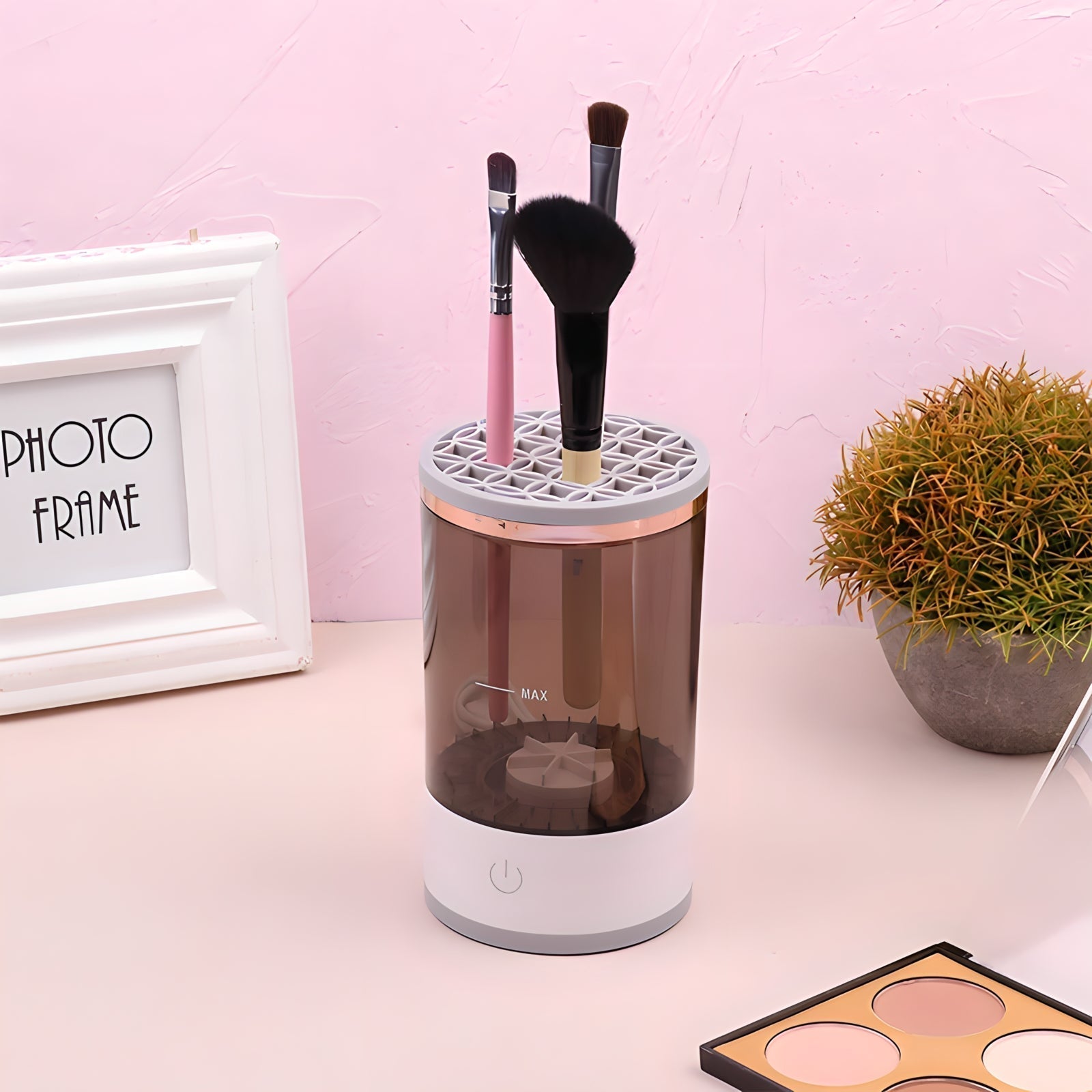 BrushBath Automatic Makeup Brush Cleaner – Deep Clean & Quick Dry for All Brushes
