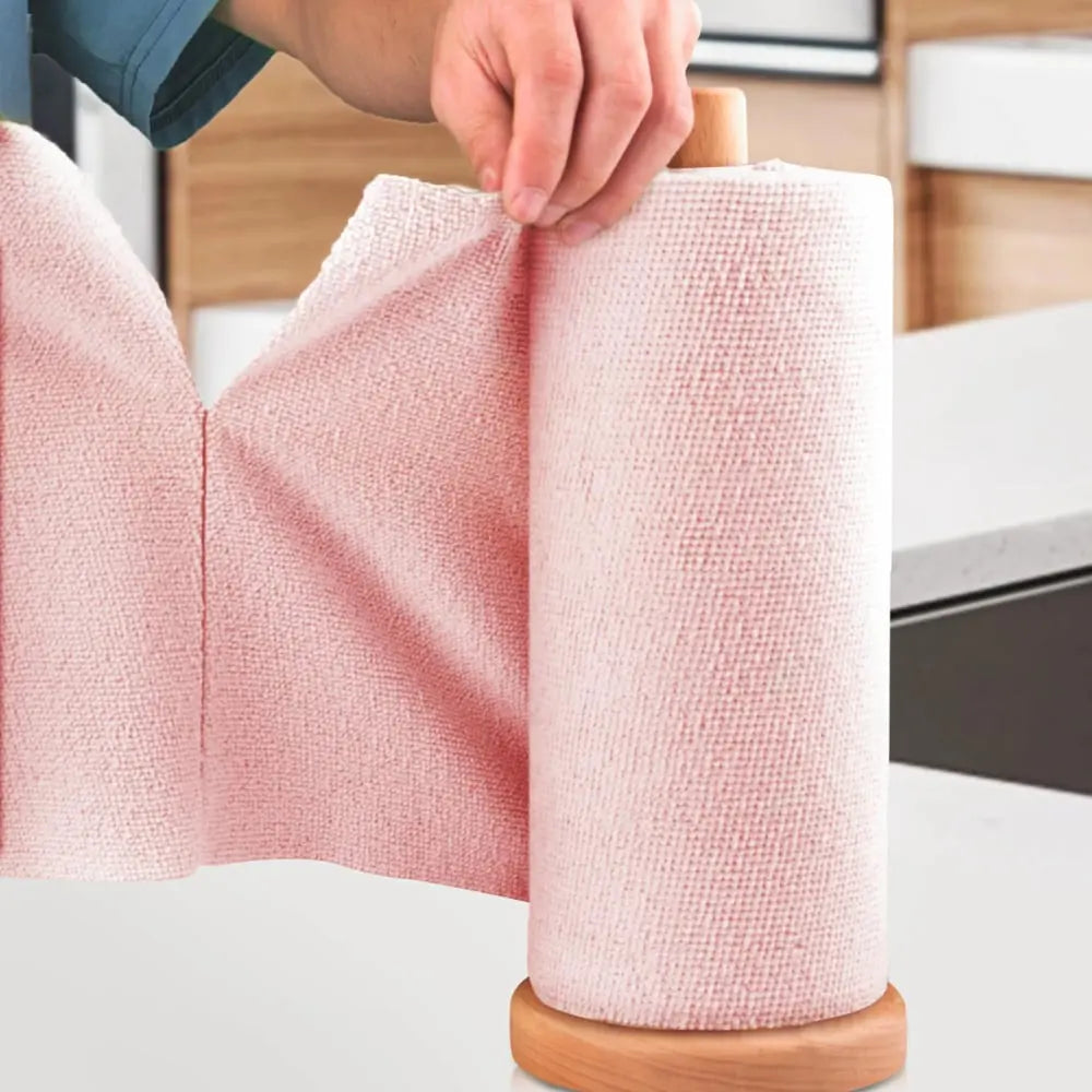 20 Piece Reusable Microfiber Cloths on Roll – Lint-Free, Streak-Free & Eco-Friendly