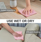 20 Piece Reusable Microfiber Cloths on Roll – Lint-Free, Streak-Free & Eco-Friendly