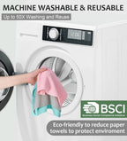 20 Piece Reusable Microfiber Cloths on Roll – Lint-Free, Streak-Free & Eco-Friendly