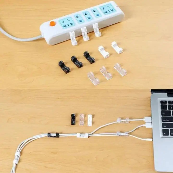 20 pieces | Self-adhesive cable clips – for cable management