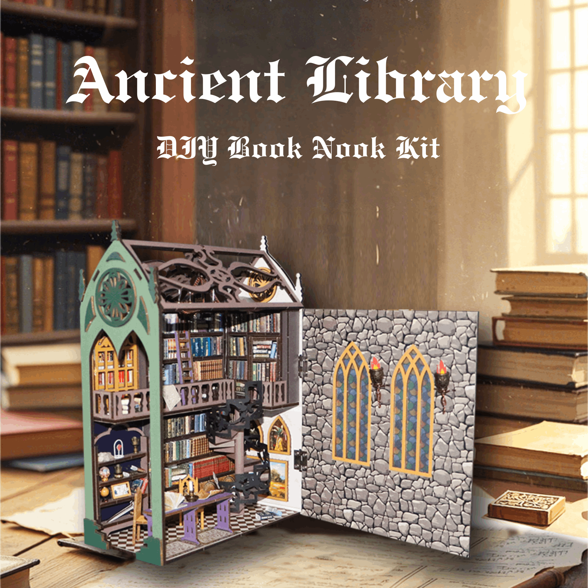 Ancient Library DIY Book Nook Kit