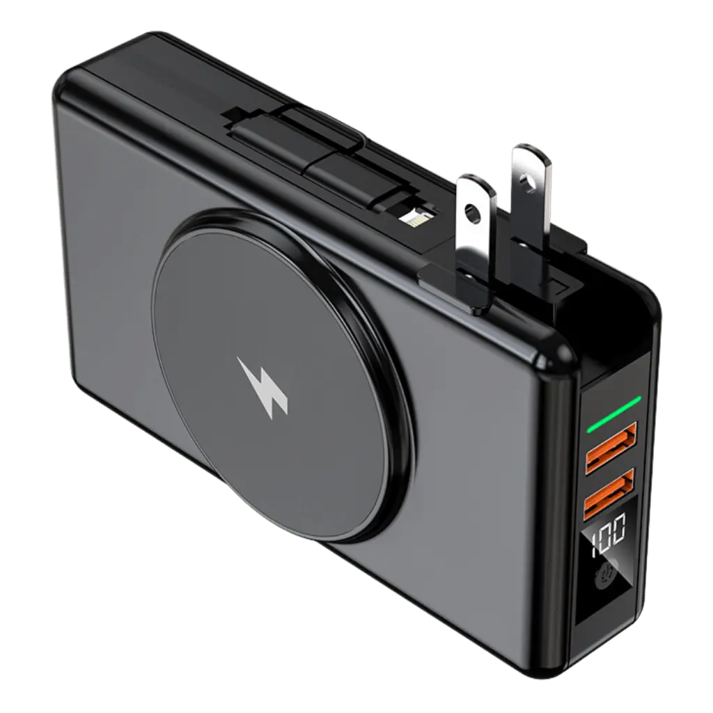 EnergieMate 5-in-1 Powerbank – 15,000mAh with Fast Charging Function