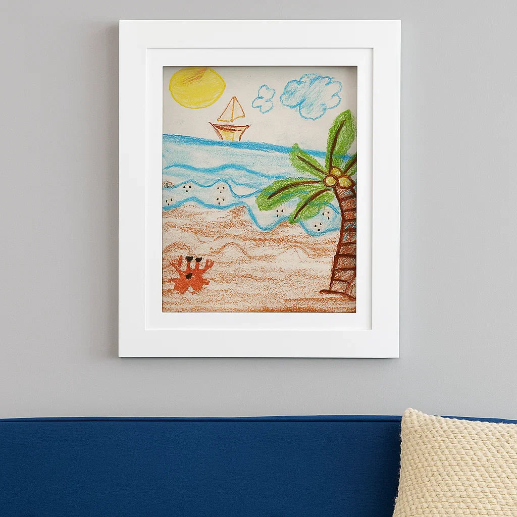 Photo Frame Wood Hinged Artwork Display