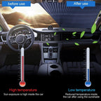 Retractable Car Windshield Sun Shade with UV Protection