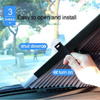 Retractable Car Windshield Sun Shade with UV Protection