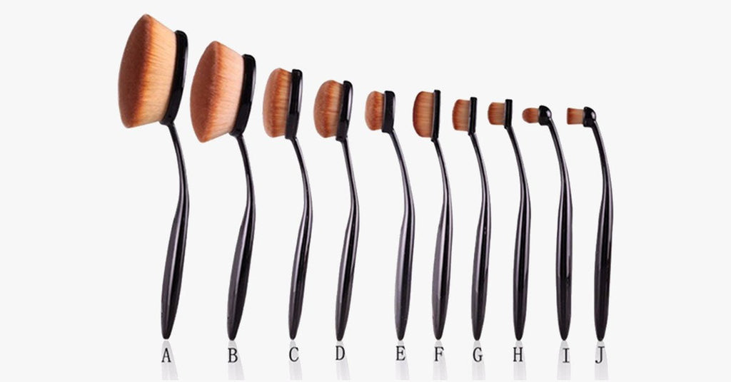 Oval Brush Ten Piece Set