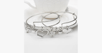 Mother Daughter Charm Bracelet Set