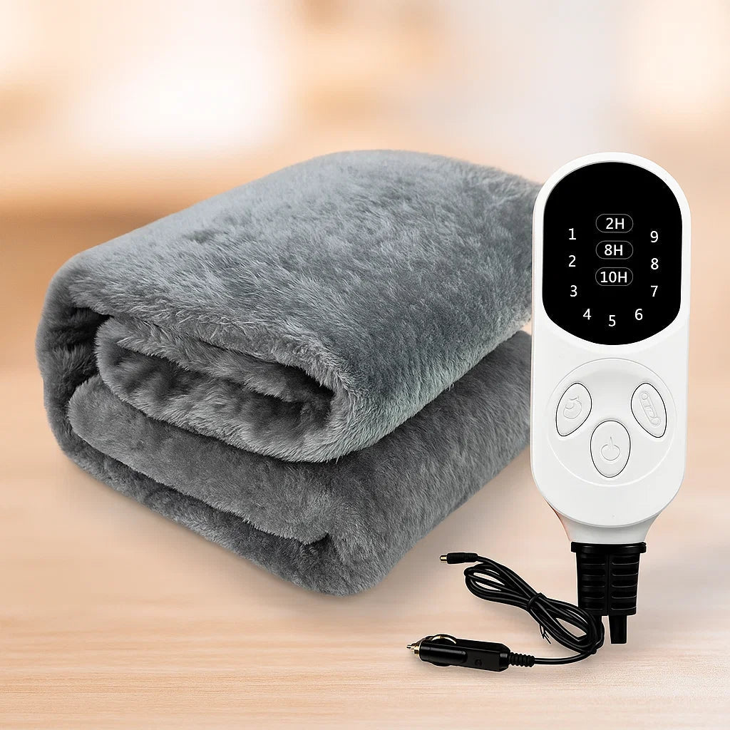 Electric Blanket Car Heated Washable Travel Throw