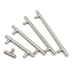 Brushed Nickel Modern Stainless Steel Drawer Hardware T-Bar Handles
