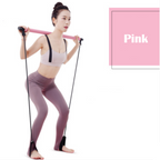8-in-1 Portable Pilates Bar Kit with Resistance Band, Foot Loop, Ideal for Home Total Body Workout, Gym, Weightlifting