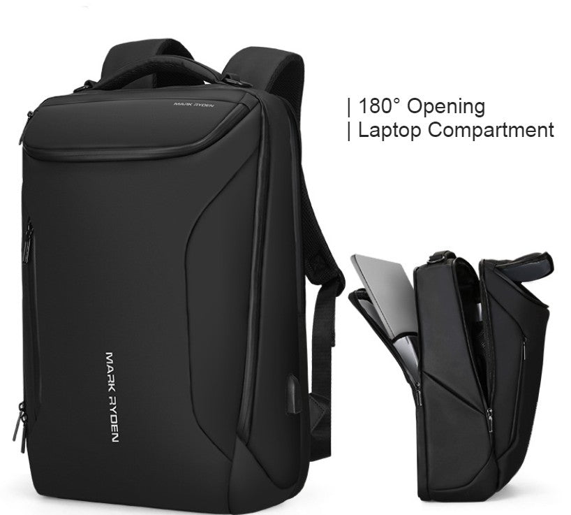 Multifunctional 33L Large-capacity Backpack, with Streamlined Shape, Waterproof Design, 12 Types of Storage Compartments, 180¬∞Opening, Independent Computer Compartment, USB Charging Port