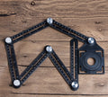 Multi-Angle Measuring Ruler with 6 Foldable Sides, For Handymen, Builders, Craftsmen, Carpenters, Roofers and More